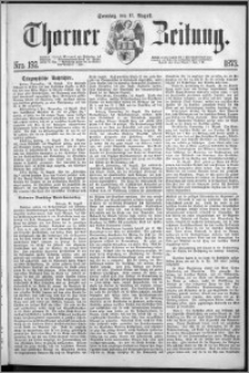 Thorner Zeitung 1873, Nro. 192 + Beilage