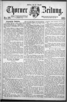 Thorner Zeitung 1873, Nro. 196