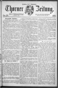 Thorner Zeitung 1873, Nro. 210 + Beilage
