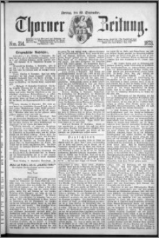 Thorner Zeitung 1873, Nro. 214 + Extra Beilage