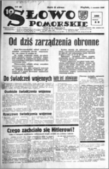 Słowo Pomorskie 1939.09.01 R.19 nr 200