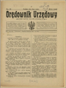 Orędownik Urzędowy Powiatu Tucholskiego 1925, Nr 19