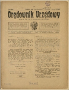 Orędownik Urzędowy Powiatu Tucholskiego 1925, Nr 28