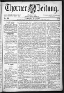 Thorner Zeitung 1876, Nro. 44