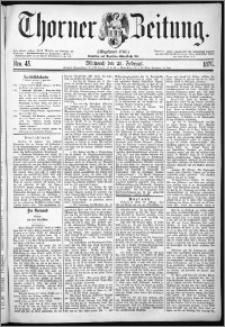 Thorner Zeitung 1876, Nro. 45