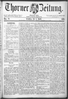Thorner Zeitung 1876, Nro. 79 + Beilage