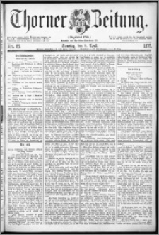 Thorner Zeitung 1876, Nro. 85