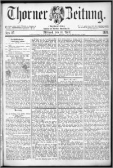 Thorner Zeitung 1876, Nro. 87