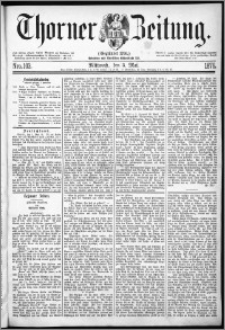 Thorner Zeitung 1876, Nro. 103