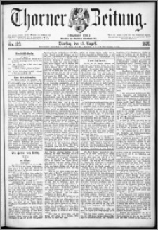 Thorner Zeitung 1876, Nro. 189