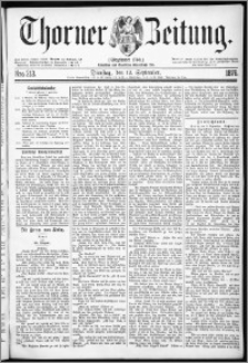 Thorner Zeitung 1876, Nro. 213