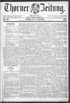 Thorner Zeitung 1876, Nro. 272 + Beilage
