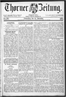 Thorner Zeitung 1876, Nro. 275