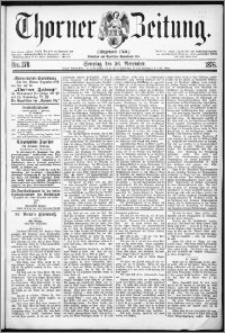 Thorner Zeitung 1876, Nro. 278 + Beilage