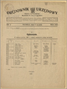 Orędownik Urzędowy Powiatu Tucholskiego 1928, Nr 3