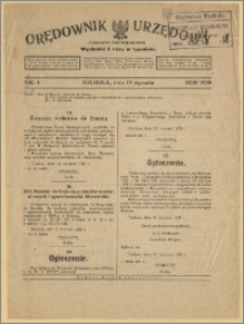 Orędownik Urzędowy Powiatu Tucholskiego 1928, Nr 4