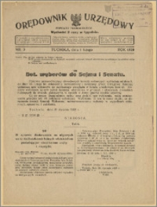 Orędownik Urzędowy Powiatu Tucholskiego 1928, Nr 9