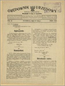 Orędownik Urzędowy Powiatu Tucholskiego 1928, Nr 13