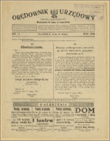 Orędownik Urzędowy Powiatu Tucholskiego 1928, Nr 14
