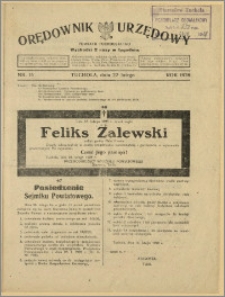 Orędownik Urzędowy Powiatu Tucholskiego 1928, Nr 15