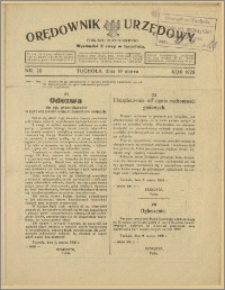 Orędownik Urzędowy Powiatu Tucholskiego 1928, Nr 20
