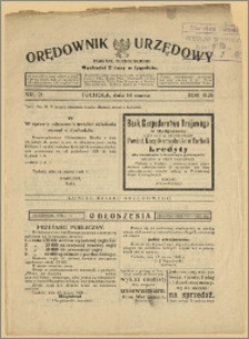 Orędownik Urzędowy Powiatu Tucholskiego 1928, Nr 21