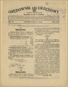 Orędownik Urzędowy Powiatu Tucholskiego 1928, Nr 23