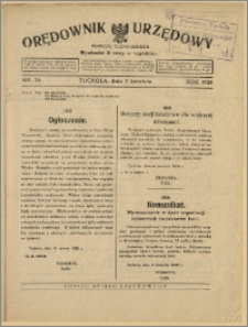 Orędownik Urzędowy Powiatu Tucholskiego 1928, Nr 28