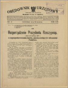 Orędownik Urzędowy Powiatu Tucholskiego 1928, Nr 31