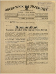 Orędownik Urzędowy Powiatu Tucholskiego 1928, Nr 41