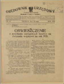 Orędownik Urzędowy Powiatu Tucholskiego 1928, Nr 42