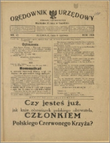 Orędownik Urzędowy Powiatu Tucholskiego 1928, Nr 45