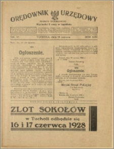 Orędownik Urzędowy Powiatu Tucholskiego 1928, Nr 47