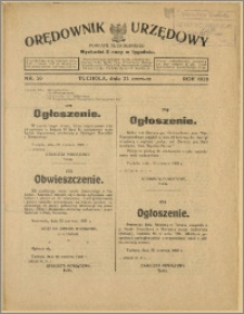 Orędownik Urzędowy Powiatu Tucholskiego 1928, Nr 50