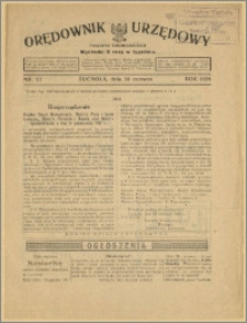 Orędownik Urzędowy Powiatu Tucholskiego 1928, Nr 52