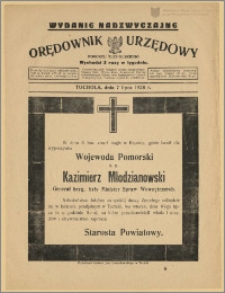 Orędownik Urzędowy Powiatu Tucholskiego 1928, Nr 54 Wydanie nadzwyczjne