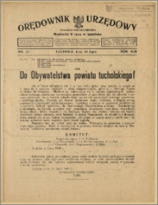 Orędownik Urzędowy Powiatu Tucholskiego 1928, Nr 57