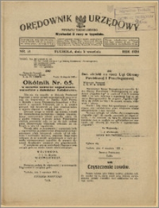 Orędownik Urzędowy Powiatu Tucholskiego 1928, Nr 71