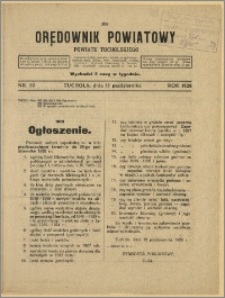 Orędownik Powiatowy Powiatu Tucholskiego 1928 Nr 82