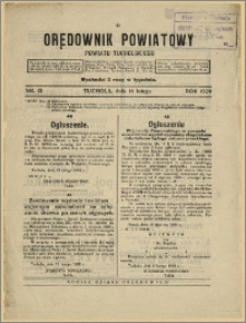 Orędownik Powiatowy Powiatu Tucholskiego 1929 Nr 13