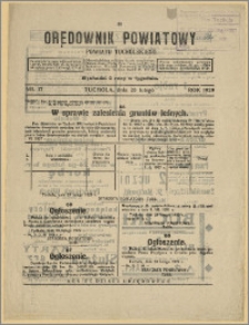 Orędownik Powiatowy Powiatu Tucholskiego 1929 Nr 17