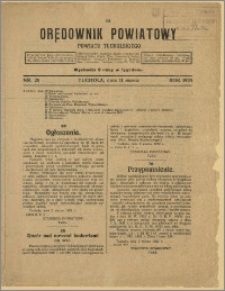 Orędownik Powiatowy Powiatu Tucholskiego 1929 Nr 20