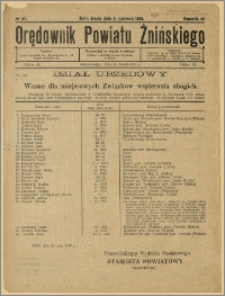 Orędownik Powiatu Żnińskiego 1929 Nr 37