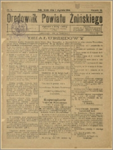 Orędownik Powiatu Żnińskiego 1930 Nr 1