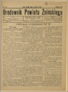 Orędownik Powiatu Żnińskiego 1930 Nr 14