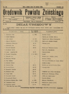 Orędownik Powiatu Żnińskiego 1930 Nr 20