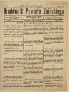 Orędownik Powiatu Żnińskiego 1931 Nr 1