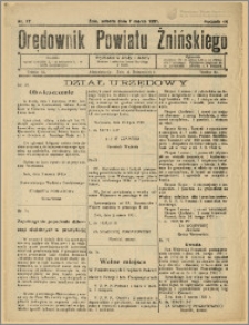 Orędownik Powiatu Żnińskiego 1931 Nr 17