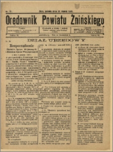 Orędownik Powiatu Żnińskiego 1931 Nr 21