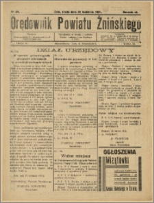 Orędownik Powiatu Żnińskiego 1931 Nr 28